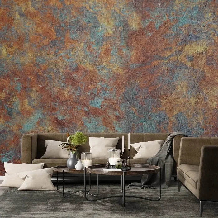 Copper Look Wallpaper Mural: Modern Deco Art, Easy Application