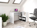 CORNER DESK PLUS BOOKCASE 2X2 WHITE MATfunctionality simple and modern design creates a comfortable work space smooth sides without end caps easy assembly assembly instructions in the packageMATERIAL: Body and fronts - 16mm laminated chipboard.Edges - fin
