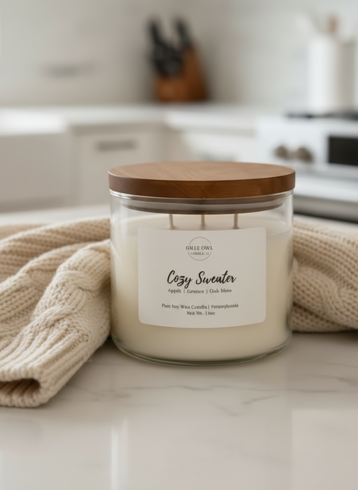 Cozy Sweater Large Soy Candle | 3 Wick