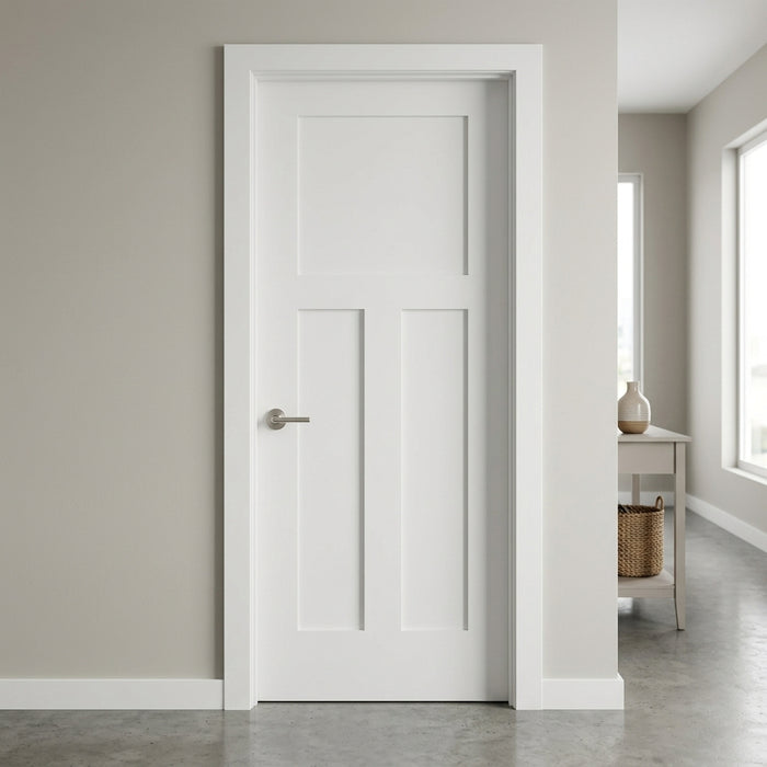 Craftsman 3 Panel Shaker Solid Core MDF Interior Door