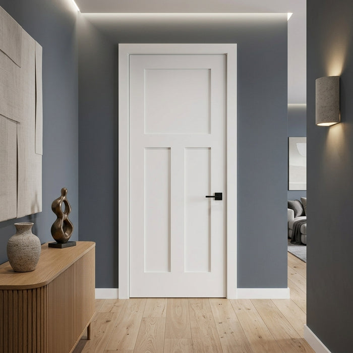 Craftsman 3 Panel Shaker Solid Core MDF Interior Door