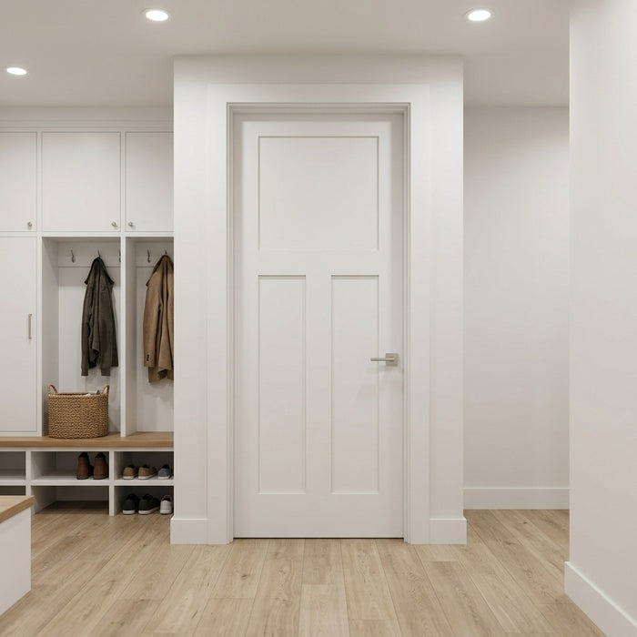 Craftsman 3 Panel Shaker Solid Core MDF Interior Door
