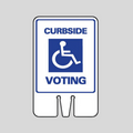CURBSIDE VOTING Cone Topper Sign (SG-103I1)