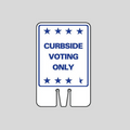 CURBSIDE VOTING ONLY Cone Base Sign (SG-207I1)