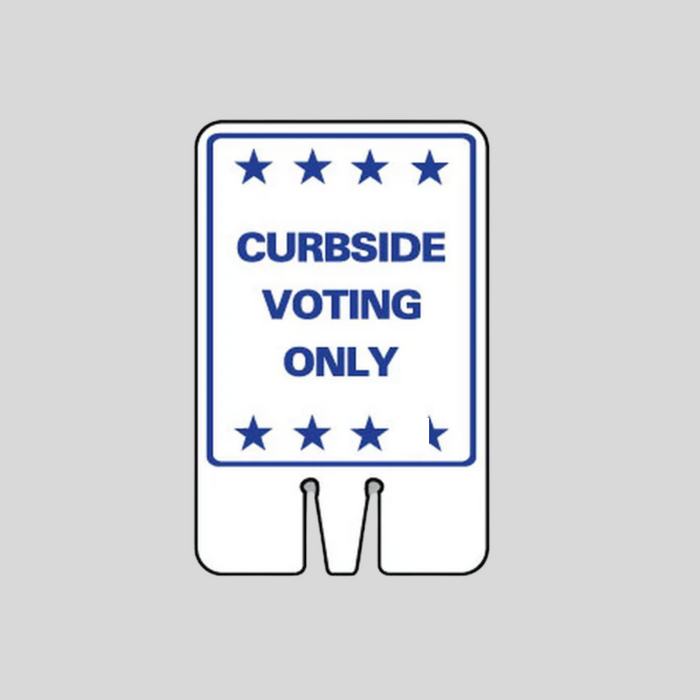 CURBSIDE VOTING ONLY Cone Base Sign (SG-207I1)