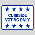 CURBSIDE VOTING ONLY H-Stake Sign (SG-207D2)