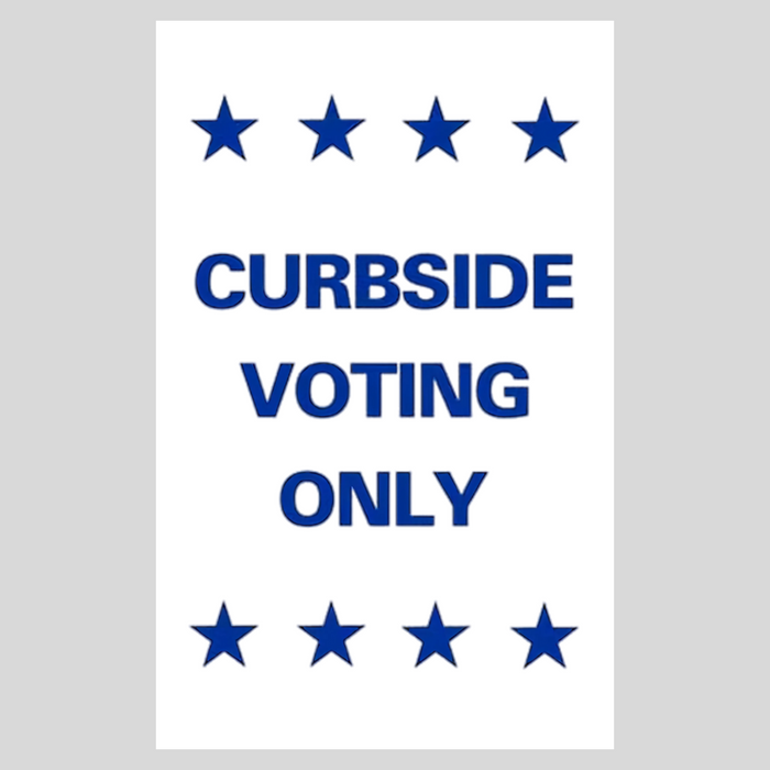 CURBSIDE VOTING ONLY Large A-Frame Sign (SG-207B)