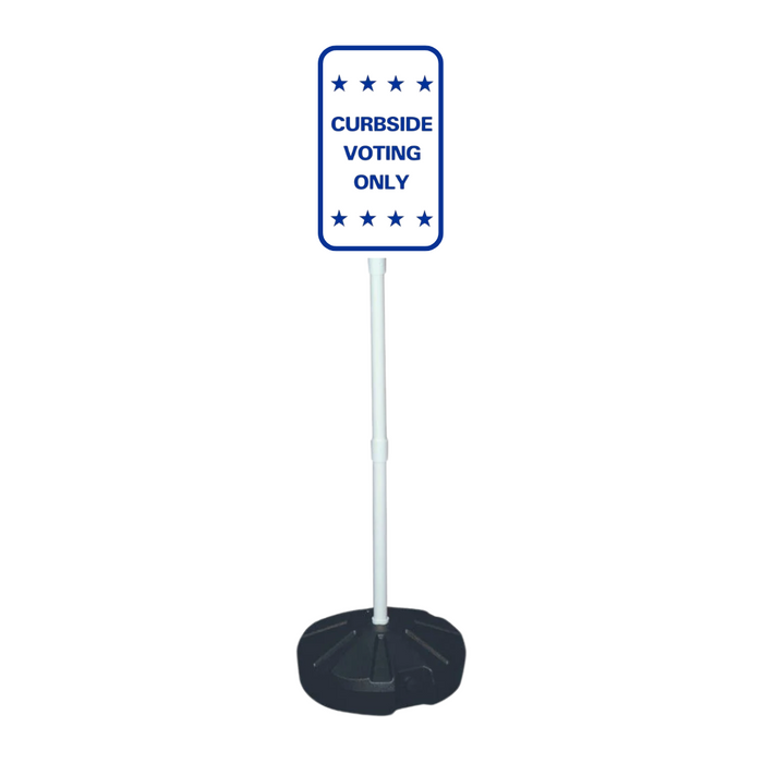 CURBSIDE VOTING ONLY Weightable Base Sign (SG-207H)