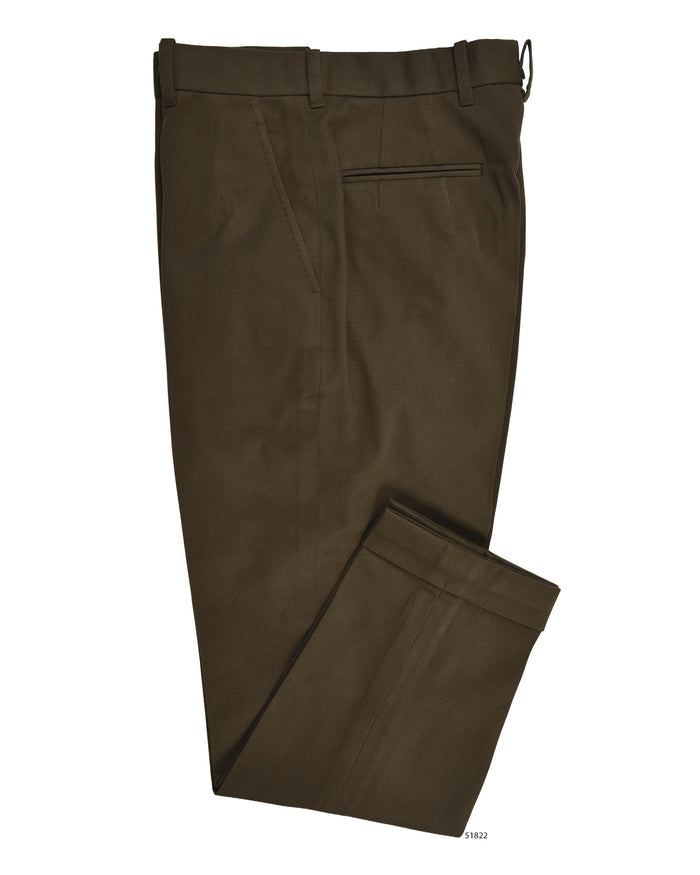 Dacota Soft Dark Brown Stretch Twill Pants