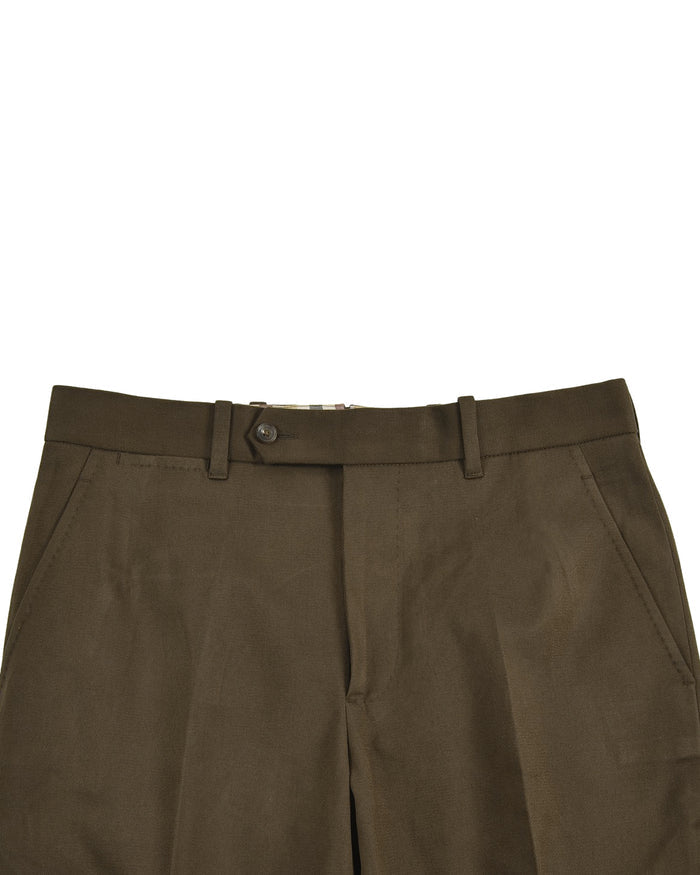 Dacota Soft Dark Brown Stretch Twill Pants