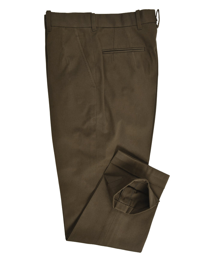 Dacota Soft Dark Brown Stretch Twill Pants