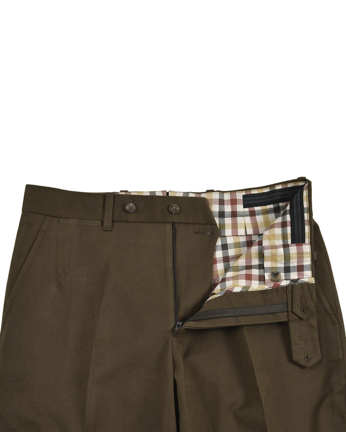 Dacota Soft Dark Brown Stretch Twill Pants
