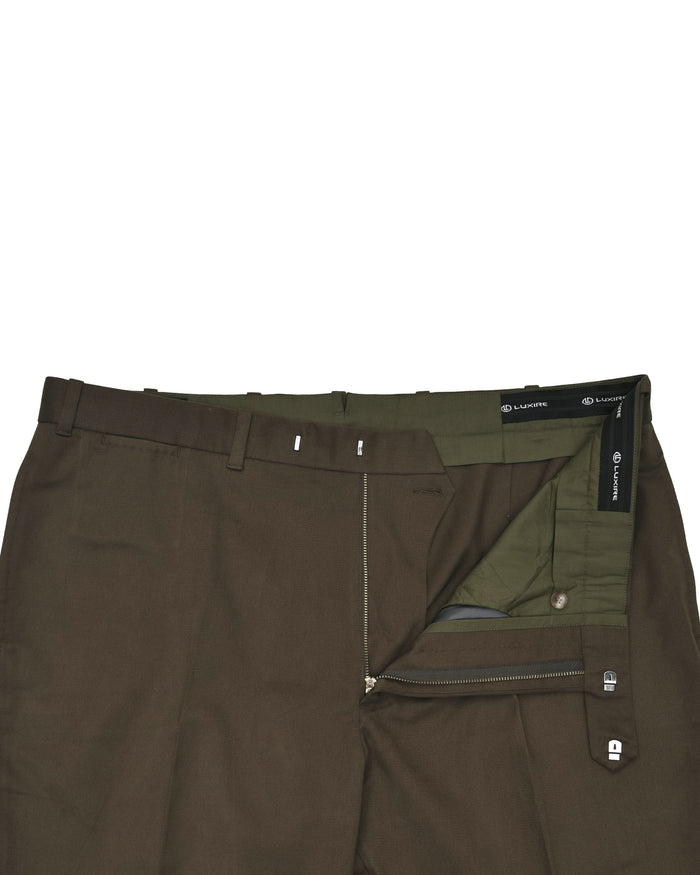 Dacota Soft Dark Brown Stretch Twill Pants