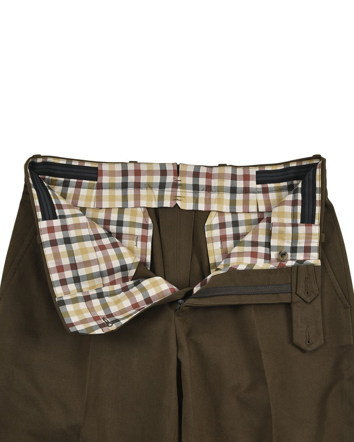 Dacota Soft Dark Brown Stretch Twill Pants