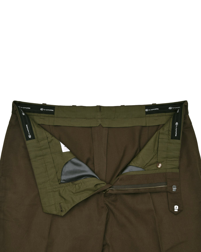 Dacota Soft Dark Brown Stretch Twill Pants