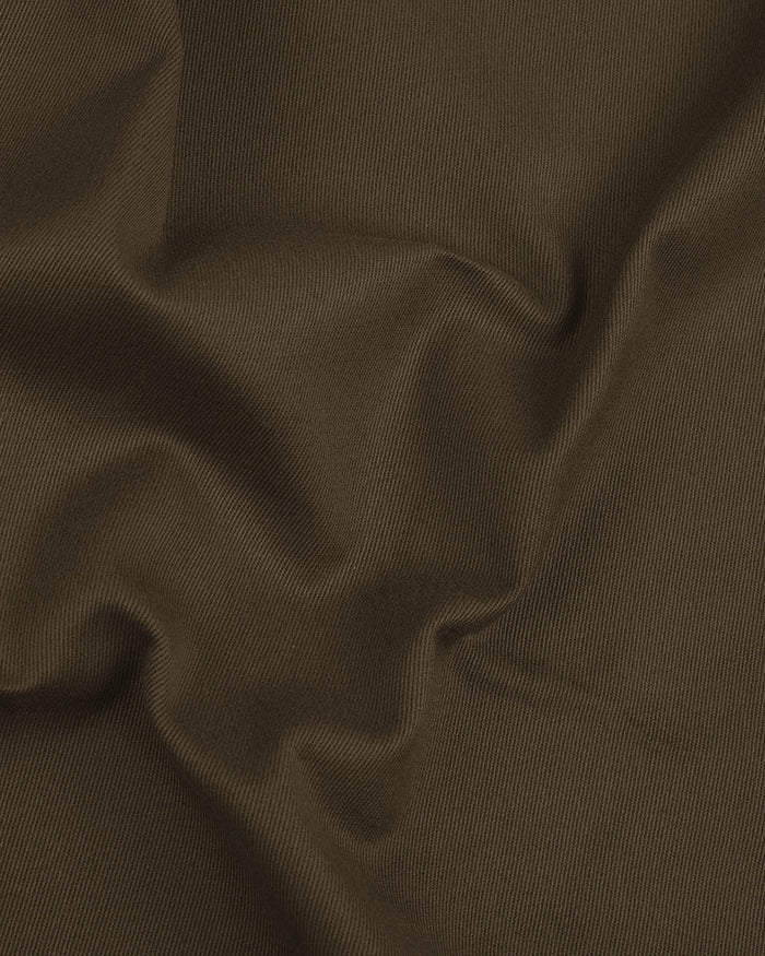 Dacota Soft Dark Brown Stretch Twill Pants
