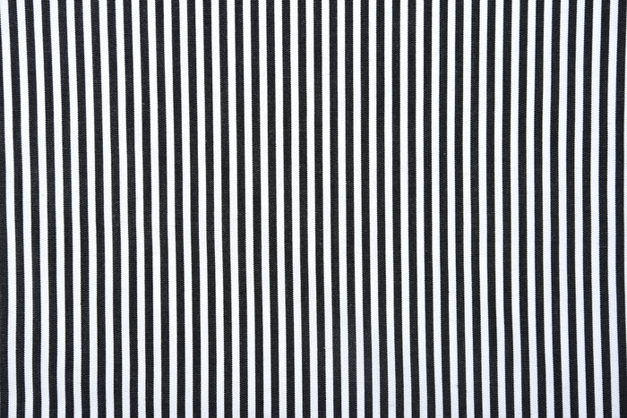 Dark Black Pencil Stripes On White