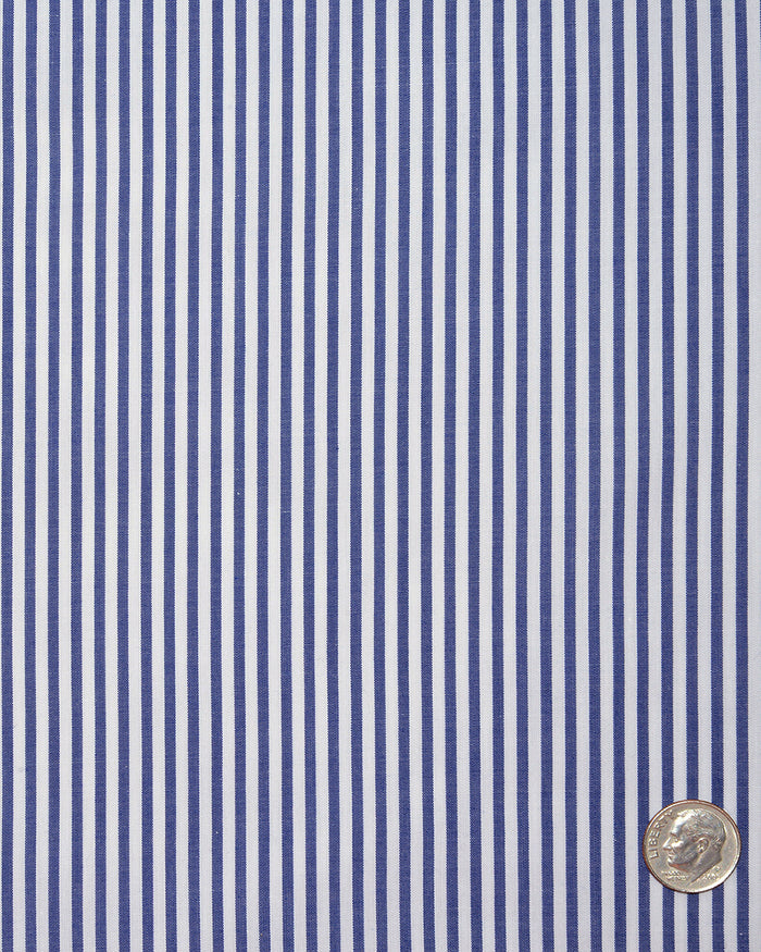 Dark Blue Awning Stripes Shirt