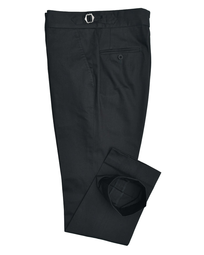 Dark Charcoal Grey Twill Pant