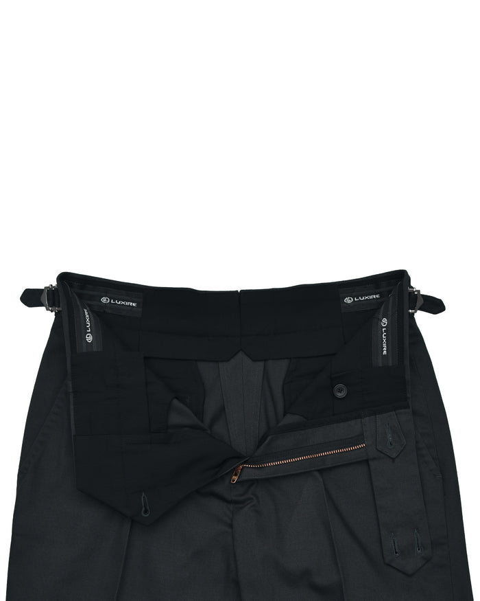 Dark Charcoal Grey Twill Pant