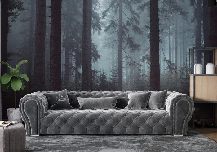Dark Forest Landscape Wallpaper: Study Room, Office Decor
