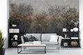 Dark Forest Landscape Wallpaper: Study Room, Office Wall Decor