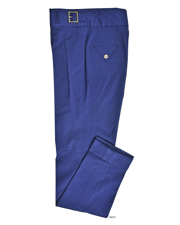 Dark Royal Blue Satin Cotton