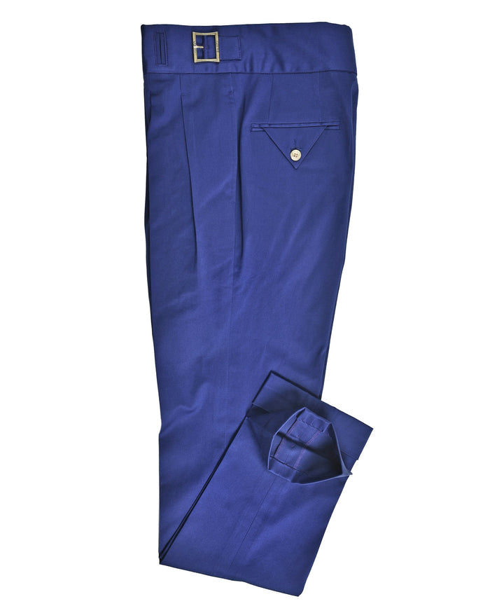 Dark Royal Blue Satin Cotton