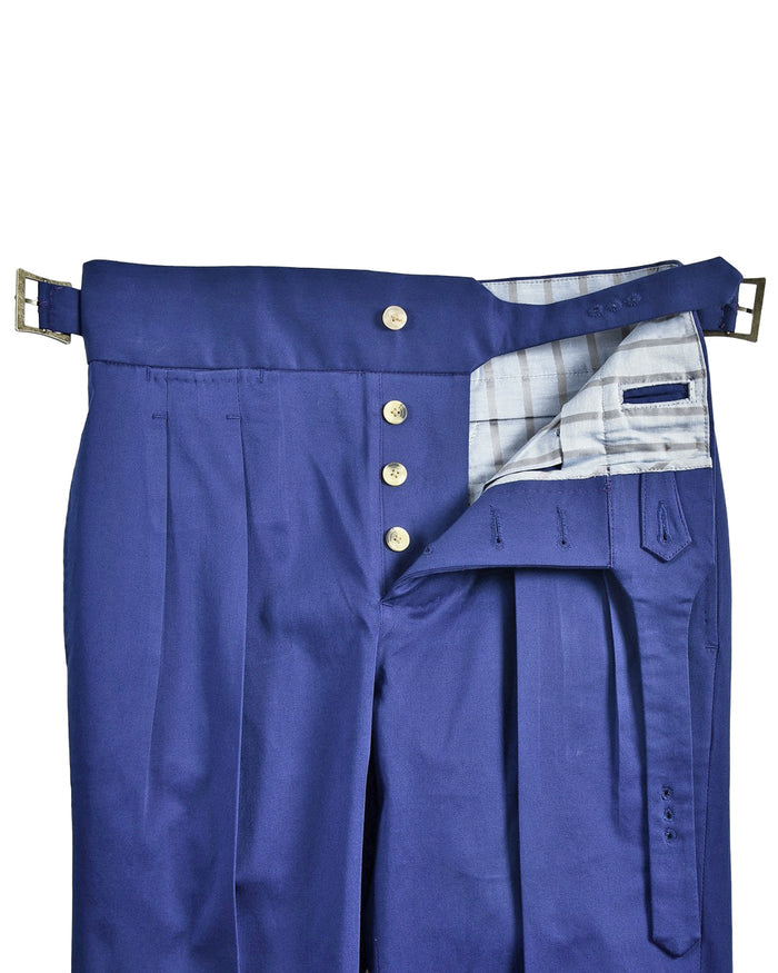 Dark Royal Blue Satin Cotton