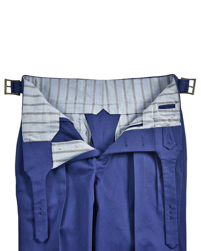 Dark Royal Blue Satin Cotton