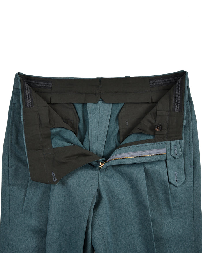 Dark Shaded Green Cotton Twill Pant
