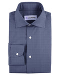 Denim Blue and White Macro Gingham Checks