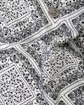 Diamond Paisley Print On White T-shirt