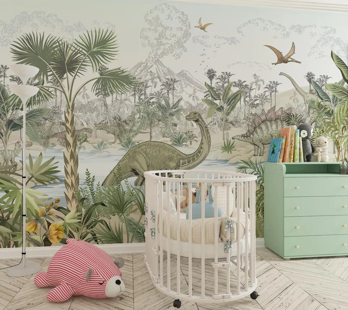 Dinosaur Wallpaper: Jurassic World Theme, Kids Room Decor