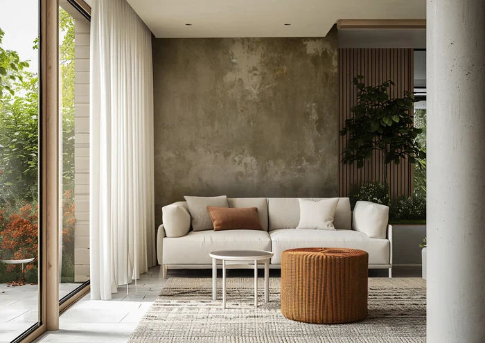 Peel and Stick Mural | Concrete Look Wallpaper | 2WayWallpaper