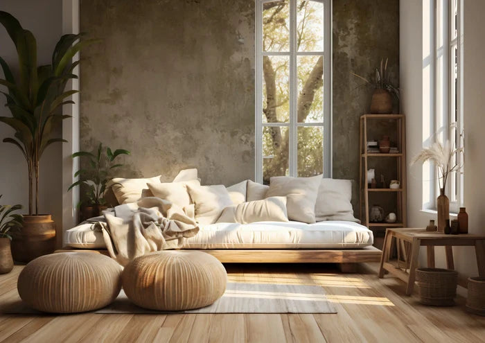Peel and Stick Mural | Concrete Look Wallpaper | 2WayWallpaper