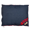 Dog Bed in Denim with Woof Bone