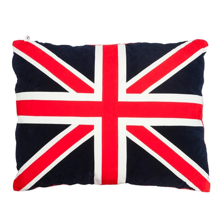 Dog Bed in Union Jack Flag Design