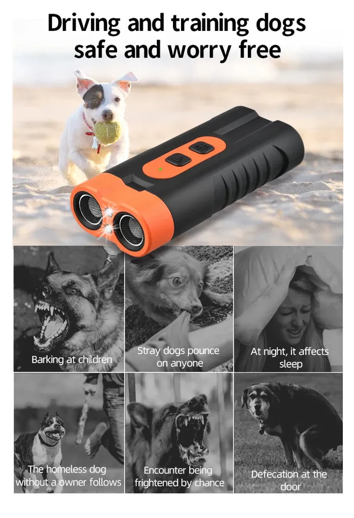 Dog Training Bark Stopper – Ultrasonic Anti Barking Device | No Shock, No Harm