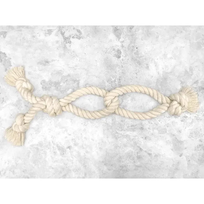 Double Pulley - Natural Cotton Rope Toy