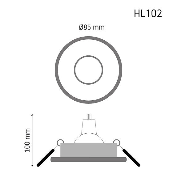 Downlight HL102 – recessed LED ceiling spotlight, view 7 | LAMP & LIGHT - Design forward Decorative lamp , Downlights, pendant lamp , striplights