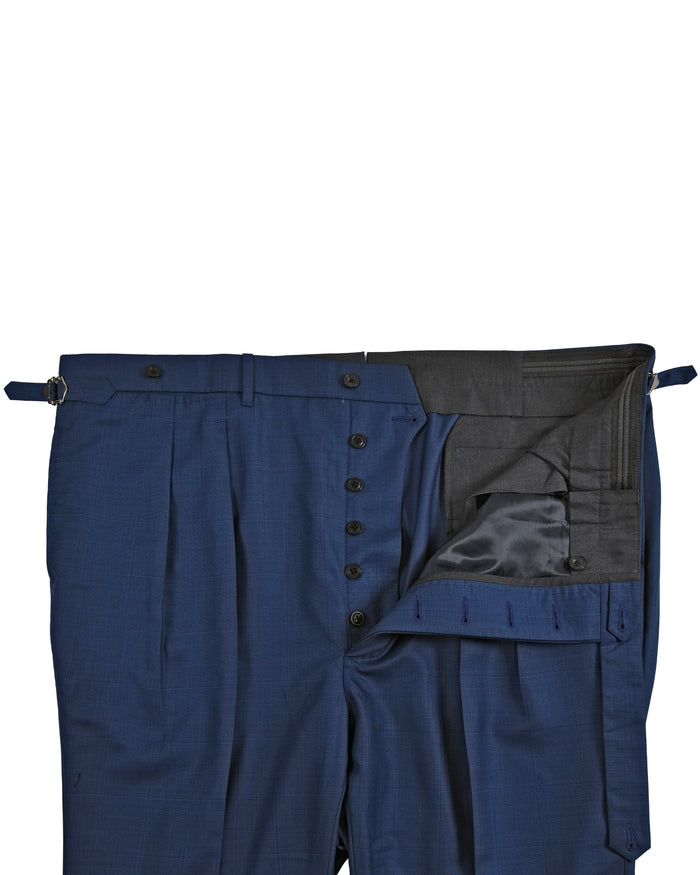 Drago: Super 160s Royal-Blue Prince of Wales Checks