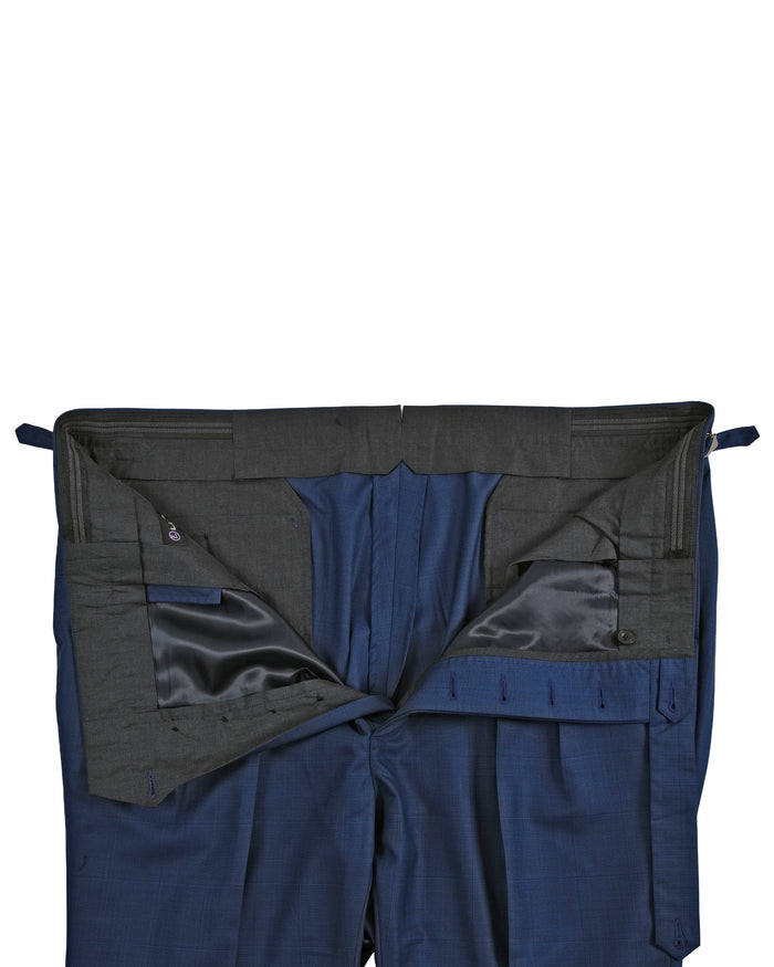 Drago: Super 160s Royal-Blue Prince of Wales Checks