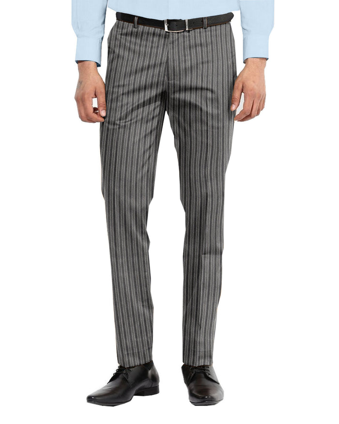 Dugdale Black Grey Twill Stripes