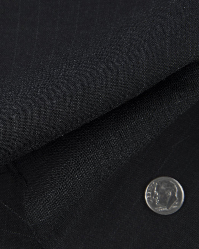 Dugdale Grey Pinstripes on Midnight Grey