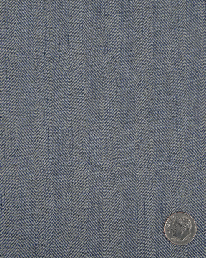 Dugdale Silver & Blue Herringbone