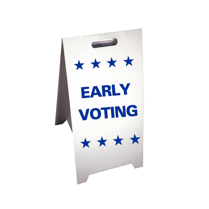 EARLY VOTING Corrugated A-Frame Sign (SG-210F)