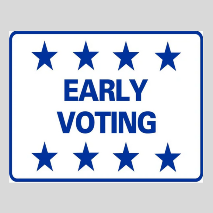 EARLY VOTING H-Stake Sign (SG-210D2)