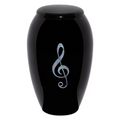 Ebony N Ivory Mother of Pearl Urn — ISU-RJ-0161