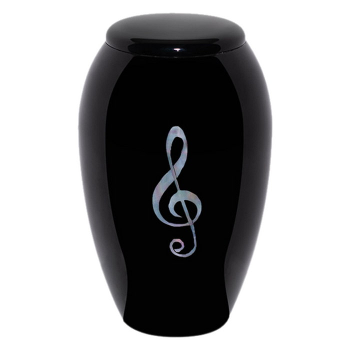 Ebony N Ivory Mother of Pearl Urn — ISU-RJ-0161